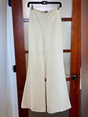 Twin-Set Cream Wide-Leg Pants